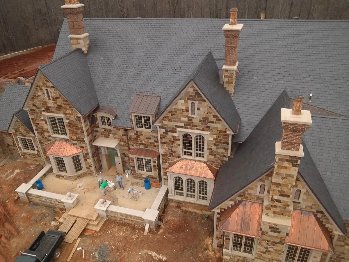 Craftsman Roofing Slate Roof Repair project in Sagamore Village